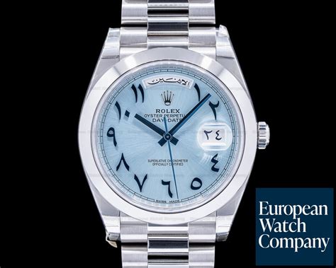 rolex arabic dial blue face